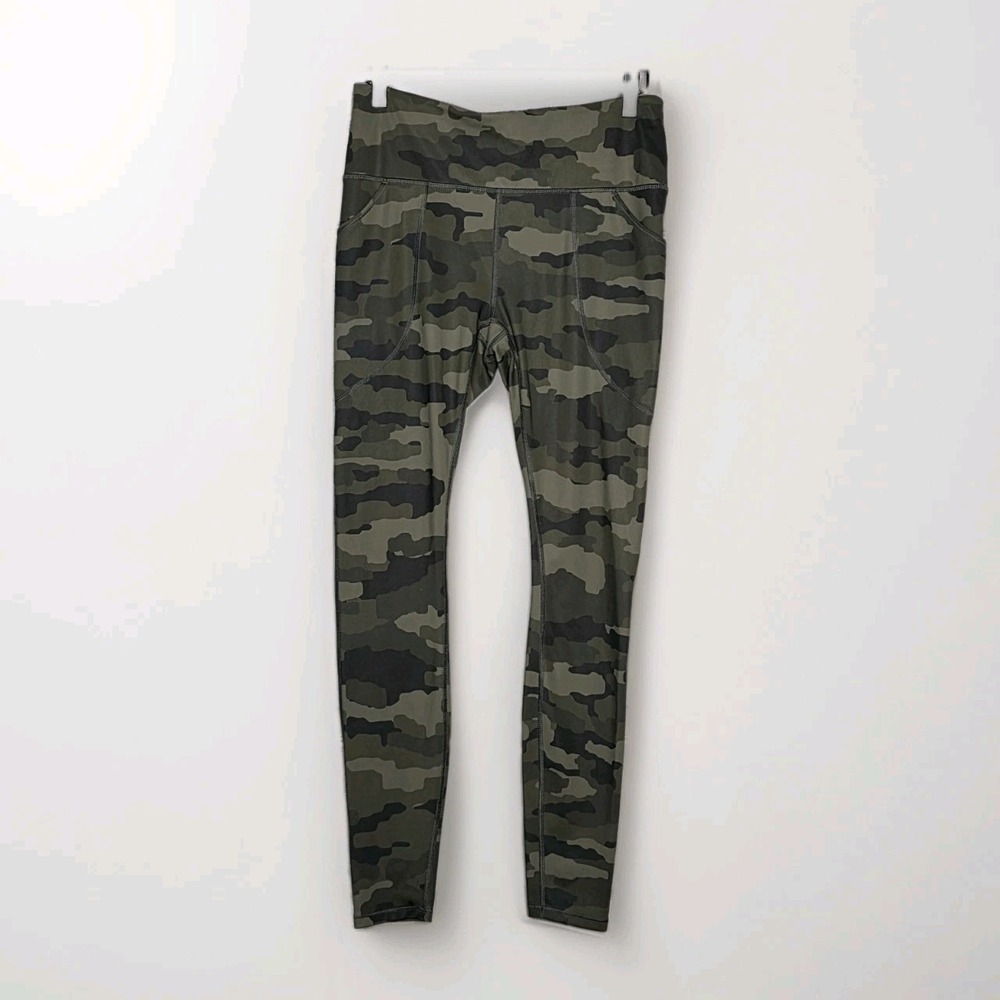 Duluth Trading Company NoGa Sculpting Leggings Women's Green Camo SMALL NWOT